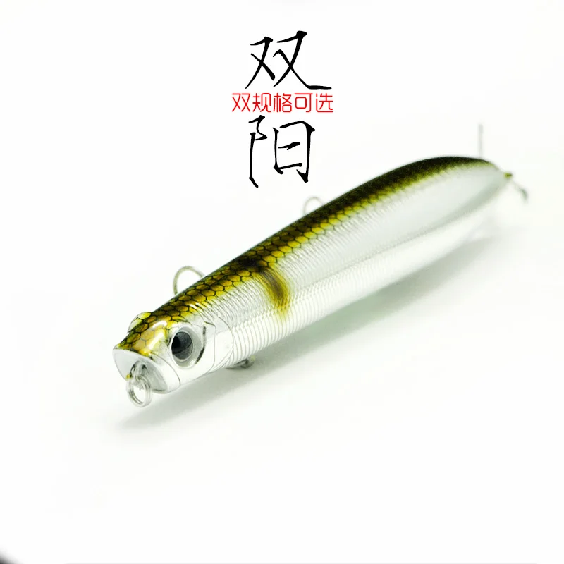 Señuelo de pesca Zigzag Bait Z Swimbait Topwater flotante Popper lápiz señuelos de fundición larga anzuelo de propietario 18g - imagen 3