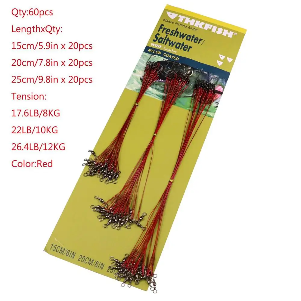60Pcs Red 17-26lb