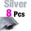 8Pcs Silver