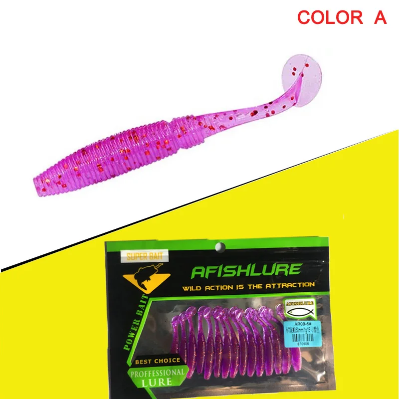 KMRESA 15 Uds Wobbler Jigging 5cm 1g señuelo de pesca gusano suave camarón Jerkbait pescado océano Rock señuelo lubina suave olor a pescado cebo suave - imagen 2