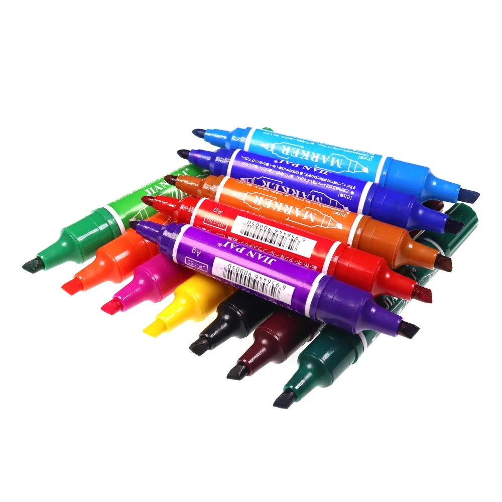 Bimoo-marcador permanente de atado de moscas, serpentina de atado de moscas de secado rápido, accesorios de aparejos de pesca para colorear, 12 colores por juego, nuevo - imagen 5