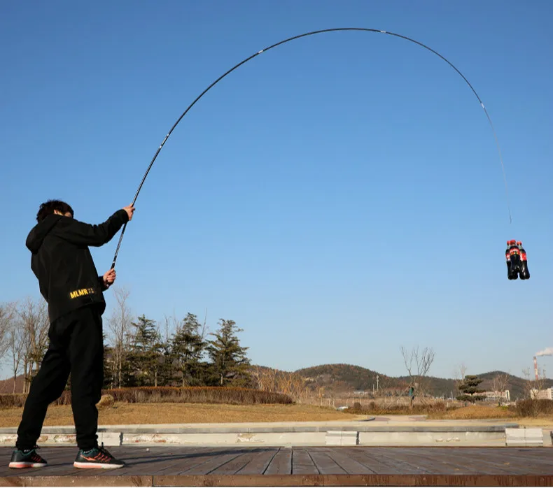 ¡Experimenta la emoción de la pesca con una caña única de alta tecnología!