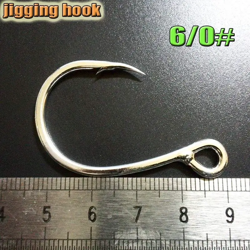 2023 nuevo gancho de jigging gancho grande, opción de tecnología adwanced, soldadura sin costuras, más resistencia y no es fácil de cortar, 10 unids/lote - imagen 4