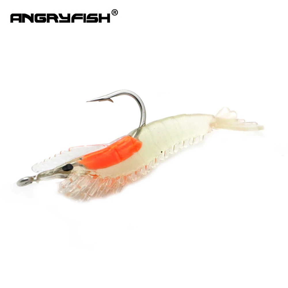ANGRYFISH-SEÑUELOS blandos de pesca, cebos de gusano, 60mm, S008, novedad, 6 unids/lote - imagen 5