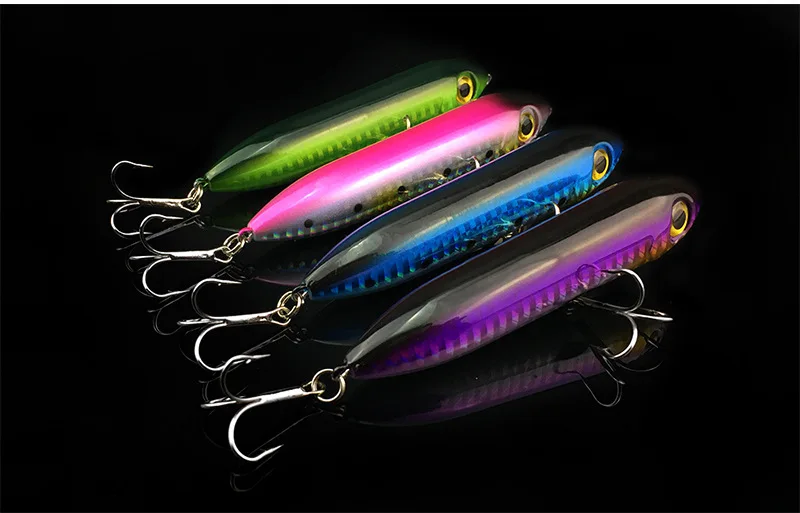 Señuelo de lápiz flotante para pesca, cebo duro de tiro largo, bolas de acero fundido, 9,5 cm/14g - imagen 4