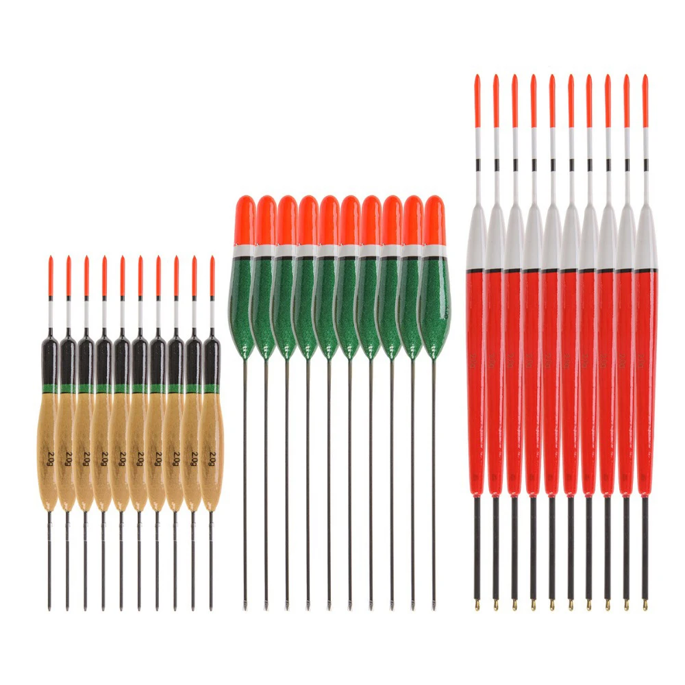 Flotador de Pesca de día, herramientas de aparejos de 14cm, 17cm y 22cm, varios modelos, 10 unids/lote