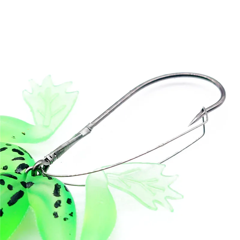 Señuelos de Pesca de rana, anzuelos de alta calidad de 90mm/6g, Kopper realista, señuelo suave de rana, cabeza de serpiente, simulación de superficie, 1 ud. - imagen 3