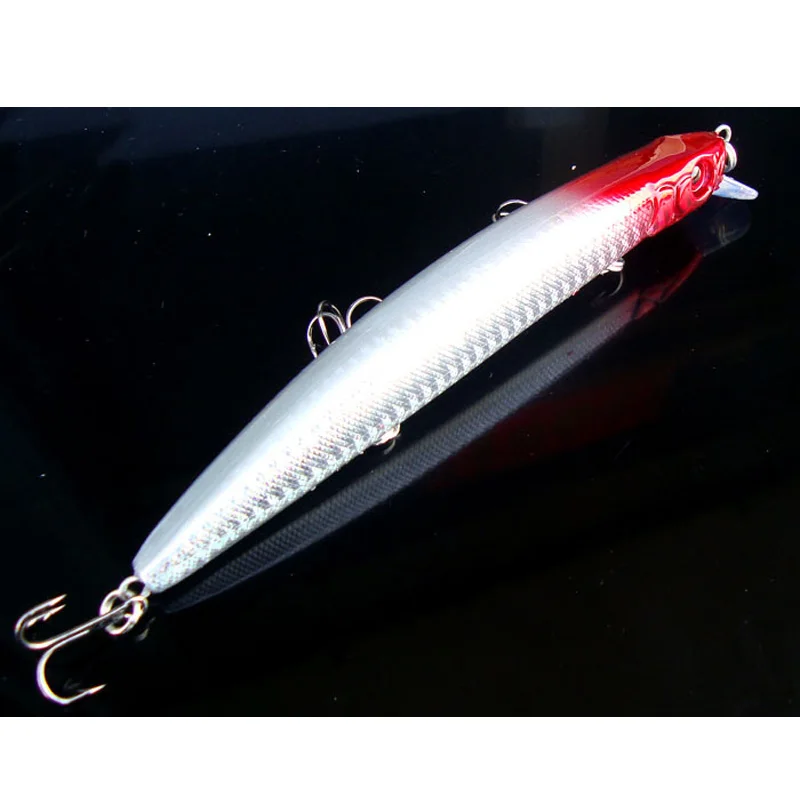 Señuelos de pesca grandes, pececillo para agua dulce y salada, bagre, lubina, anzuelos triples, 28g/15cm, 1 unidad - imagen 2