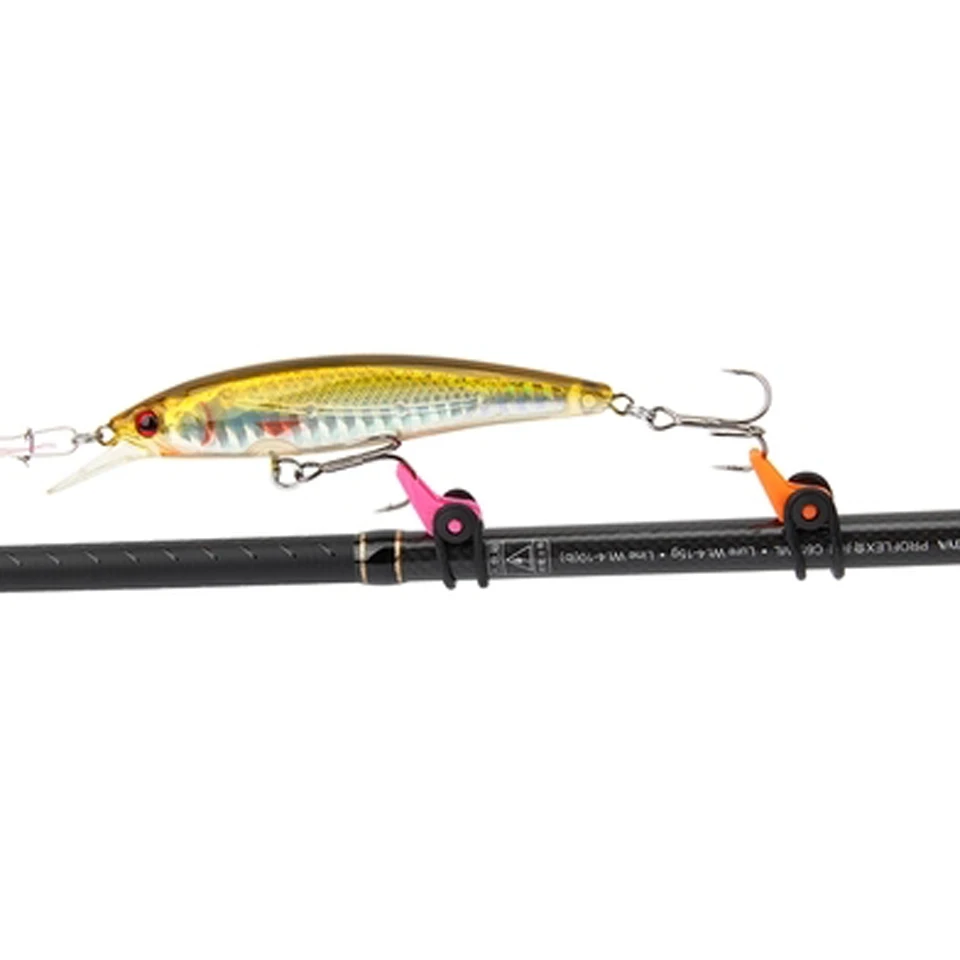 Señuelo de pesca de plástico, anzuelo de cebo, soporte para caña de pescar, soporte de seguridad, aparejos de pesca, 10 Uds./lote - imagen 2