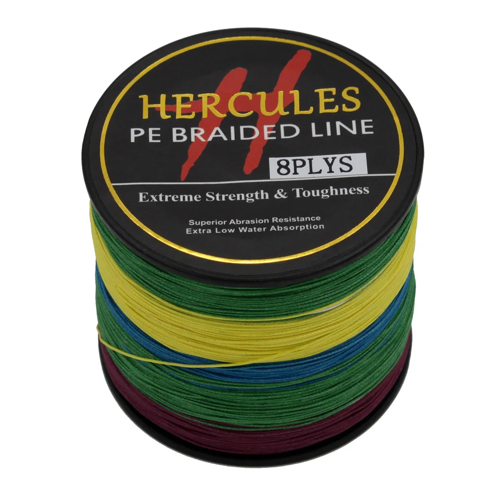 Hercules-sedal de pesca trenzado de PE, tejido de pesca en agua salada, extremo, superfuerte 100%, superpotencia, 8 hebras, 300m - imagen 3