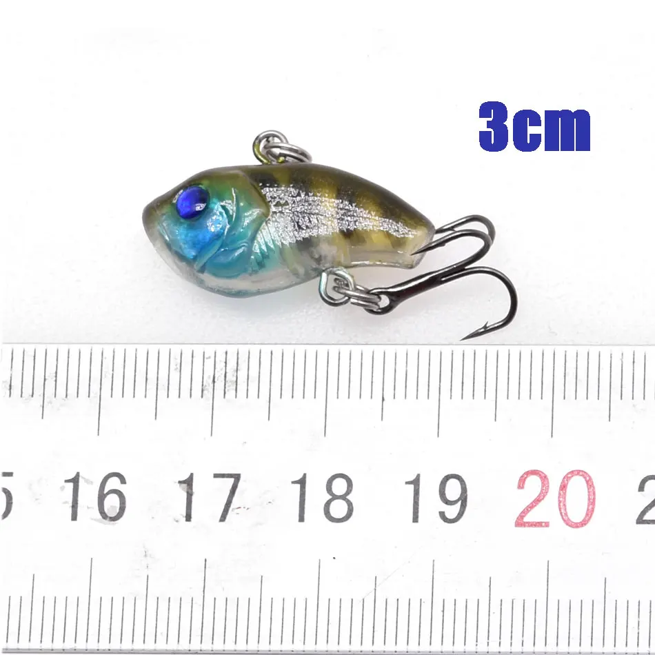 MINI señuelos de plástico duro para pesca, 1 unidad, pequeños, sin ruido, swimbait, wobbler VIBES - imagen 5