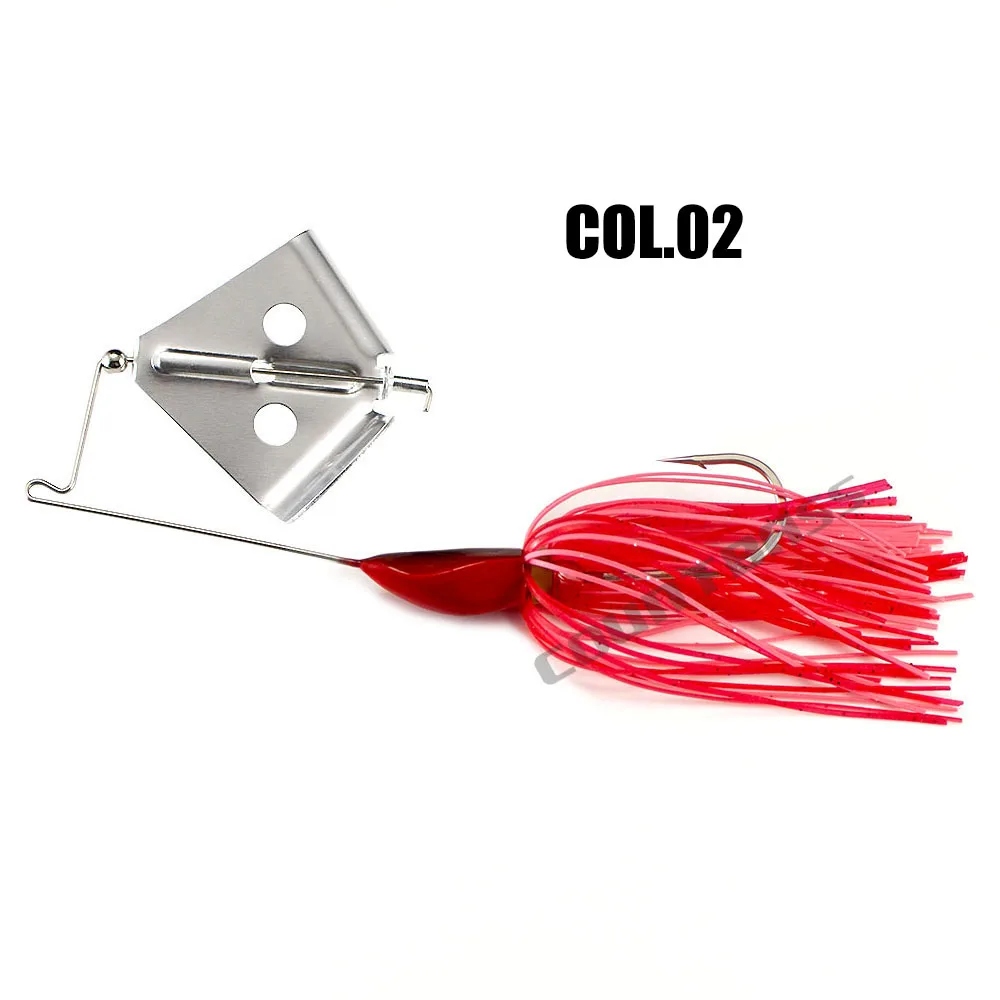 Countbass Buzzbaits con anzuelo VMC, cebo Buzz, falda de silicona, hoja giratoria, Señuelos de pesca, cebo para lubina, 1/2oz - imagen 4