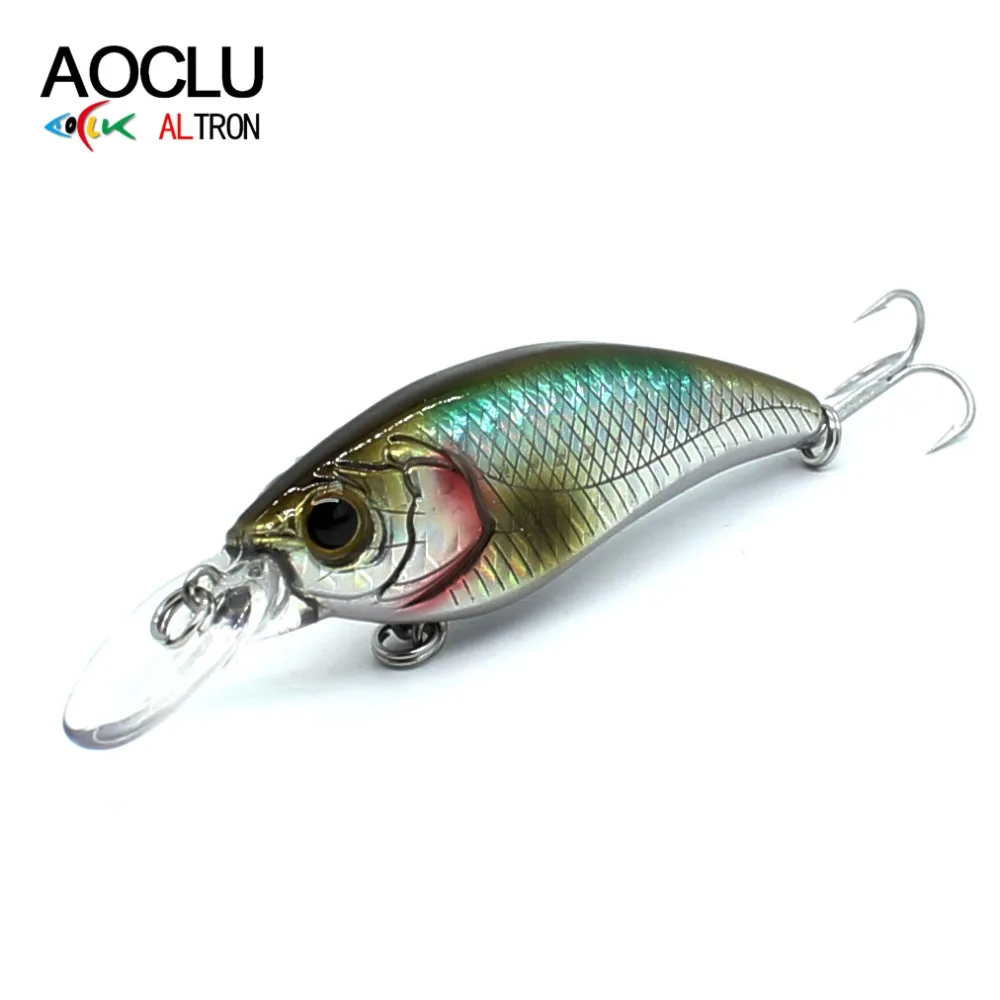 AOCLU-Buzo profundo de hundimiento, cebo duro, pececillo, sensible al más ligero, contracción de punta, equilibrio de peso magnético, gancho VMC, 60mm, 7,4G - imagen 3