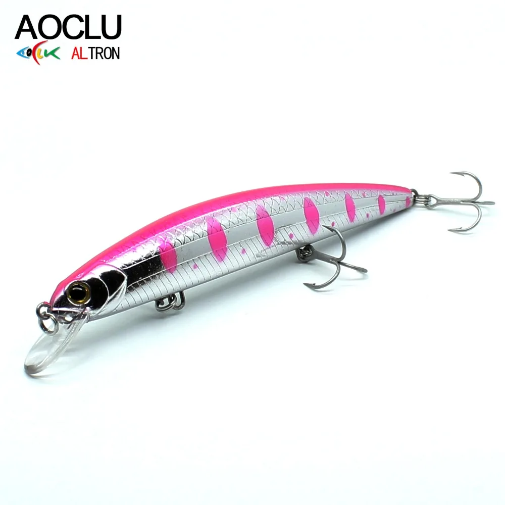 AOCLU-Jerkbait flotante, señuelo Minnow, transferencia de peso, acción de natación equilibrada, pesca de lubina, buceo de lucha, 115mm, 16,5g, 1,2 m - imagen 4