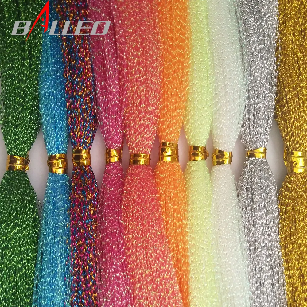 5 paquetes/pesca atado cristal trenzado Flashabou oropel holográfico mosca Flash para anzuelo señuelo Material de fabricación - imagen 2