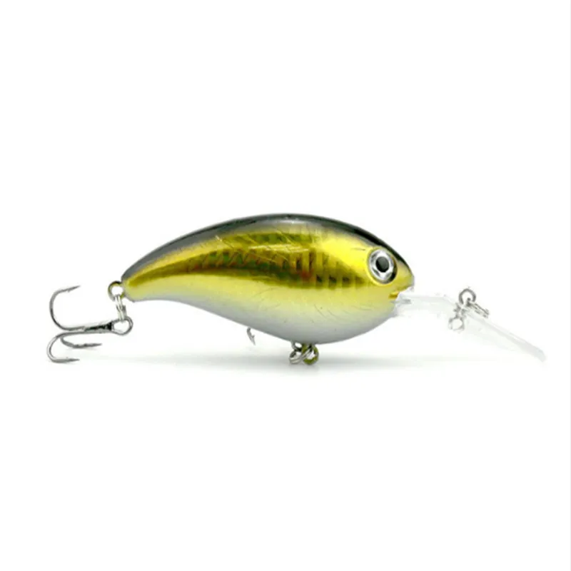 FISHINAPOT Señuelos de Pesca Crankbait, cebo Artificial duro Wobbler con acero de alto carbono, señuelo de Lucio, 7 colores, 10cm, 14g, 1 unidad - imagen 5