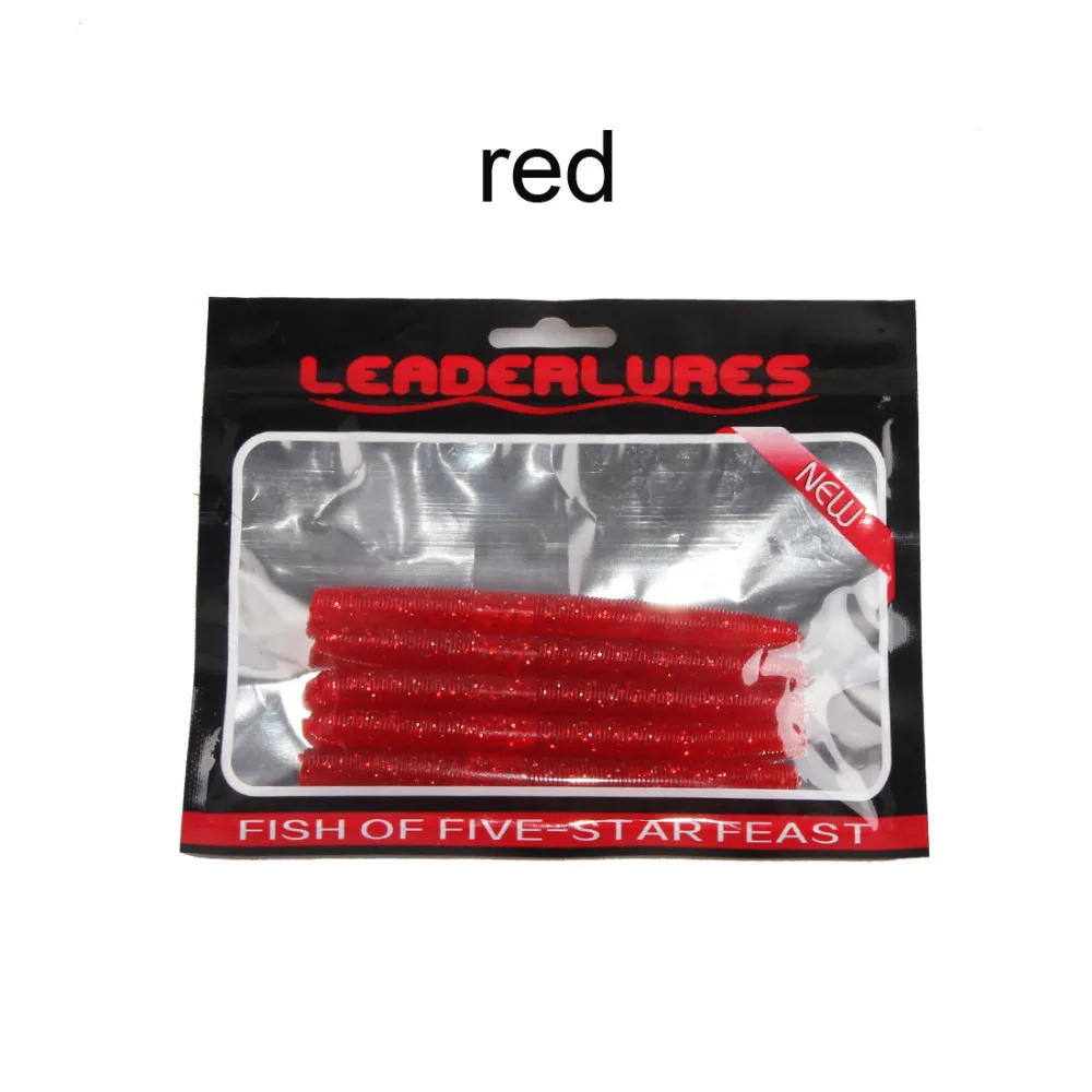 EASY CATCH-cebos artificiales para pesca, cebos blandos para gusanos de tierra de gran tamaño, 10cm, 14cm, 5 unids/bolsa - imagen 4