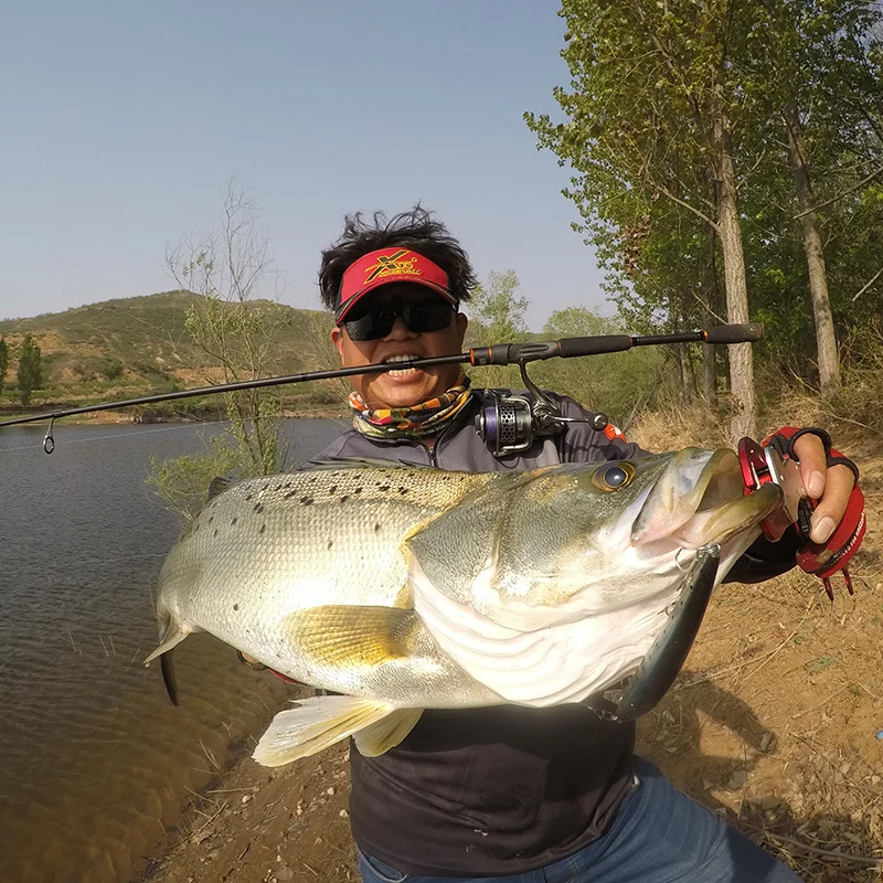 Caña de pescar telescópica de carbono, caña de pescar de 2,4/2,7/3,0 m, M/MH, giratoria, lanzamiento de distancia, aparejos de pesca - imagen 5
