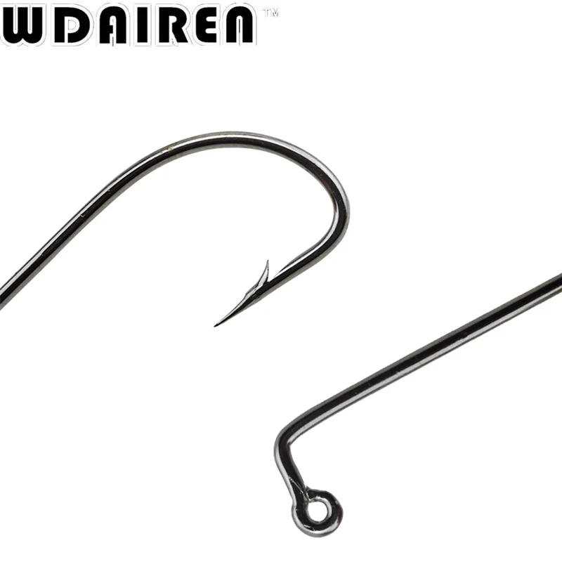 WDAIREN-anzuelos de manivela de vientre ancho, aparejos de pesca Texas Rig, cebo de gusano, anzuelo de pesca oceánico, WD-065 de pesca en barco, 20 unids/lote - imagen 4