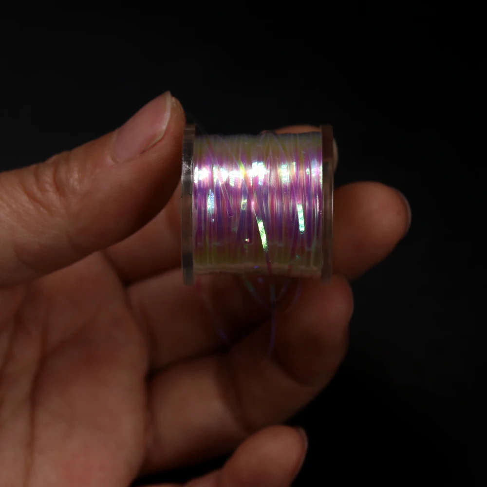 Wifreo 1 carrete de atado de moscas, cinta de Flash de oropel, Perla holográfica, naranja, oro, plata, Streamer, Teaser, Material de atado de moscas - imagen 4