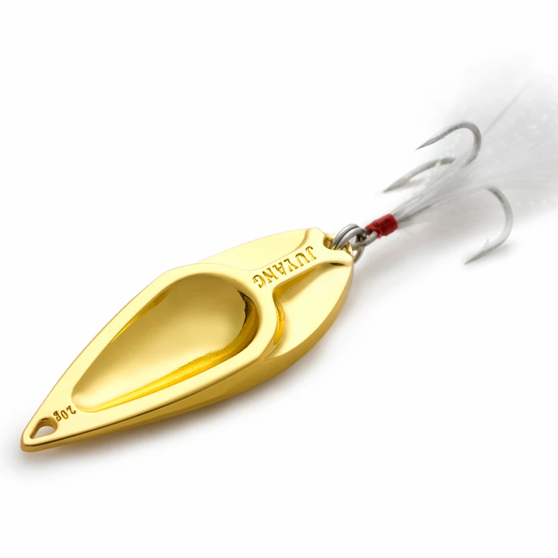 JUYANG-señuelos de pesca con cuchara de Metal, 2g, 5g, 7,5g, 10g, 15g, 20g, cebos duros de invierno, Material metálico, aparejos de pesca - imagen 4