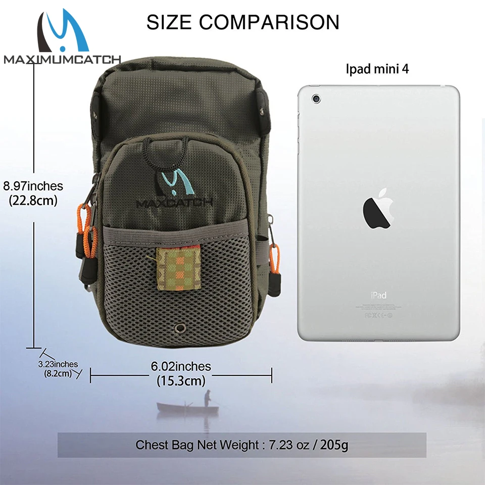 Maximumcatch-Bolsa de pesca con mosca, bolsa para el pecho, cinco accesorios de herramientas de pesca - imagen 3