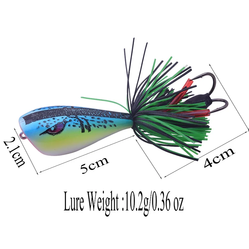 Señuelos de Pesca de rana de alta calidad, señuelo de cabeza de serpiente de alambre de silicona, 90mm, 10g, cebo de lubina dura, aparejos de Pesca - imagen 2