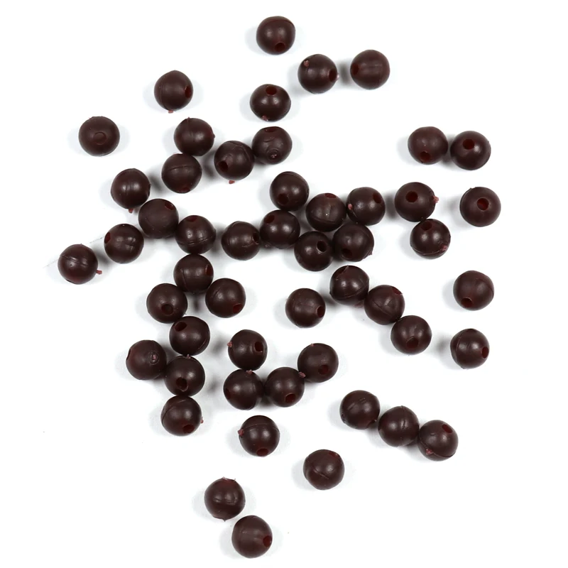 Bimoo-Cuentas de goma blanda para pesca de carpa, abalorios para pesca de carpa, Chod y helicóptero, aparejos de pesca, accesorios, 6mm y 8mm, 50 unids/paquete - imagen 4