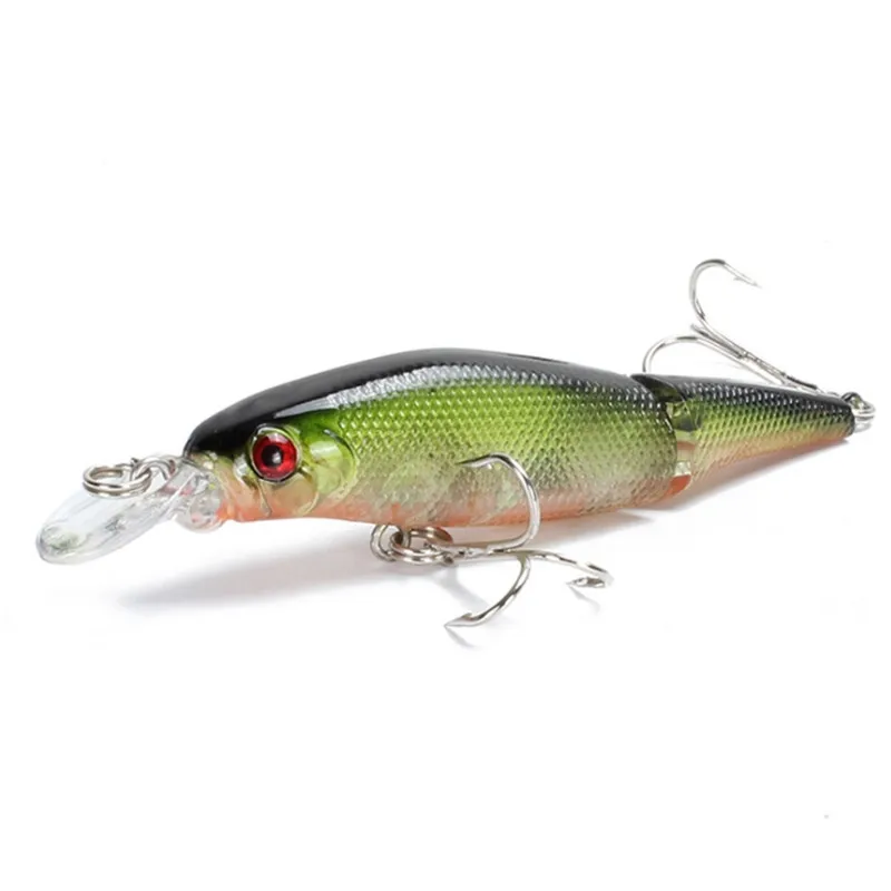 Señuelos de Pesca de Lucio Wobblers, secciones multiarticuladas, cebo Crankbait, pez falso, pececillos artificiales, aparejos de pesca, 7,7g, 9,5 cm, 1 pieza - imagen 3