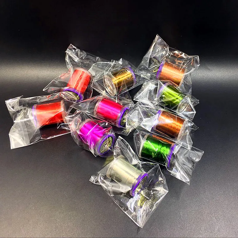 Juego de 5 carretes de alambre de metal para atar moscas, alambre de cobre de 0,2 y 0,3mm de diámetro, larvas de Midge, 5 unidades - imagen 4