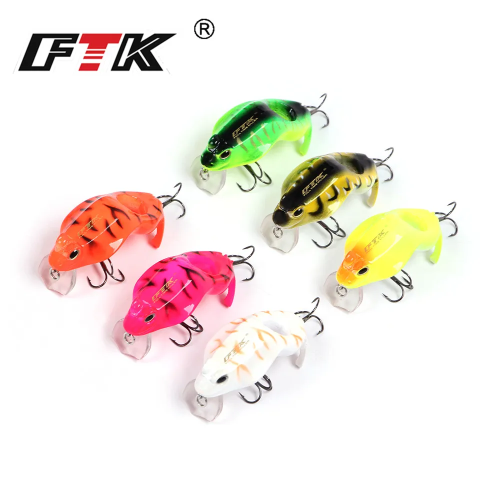 FTK Señuelo rana topwater flotante – Twitching para lubina y lucio - imagen 3