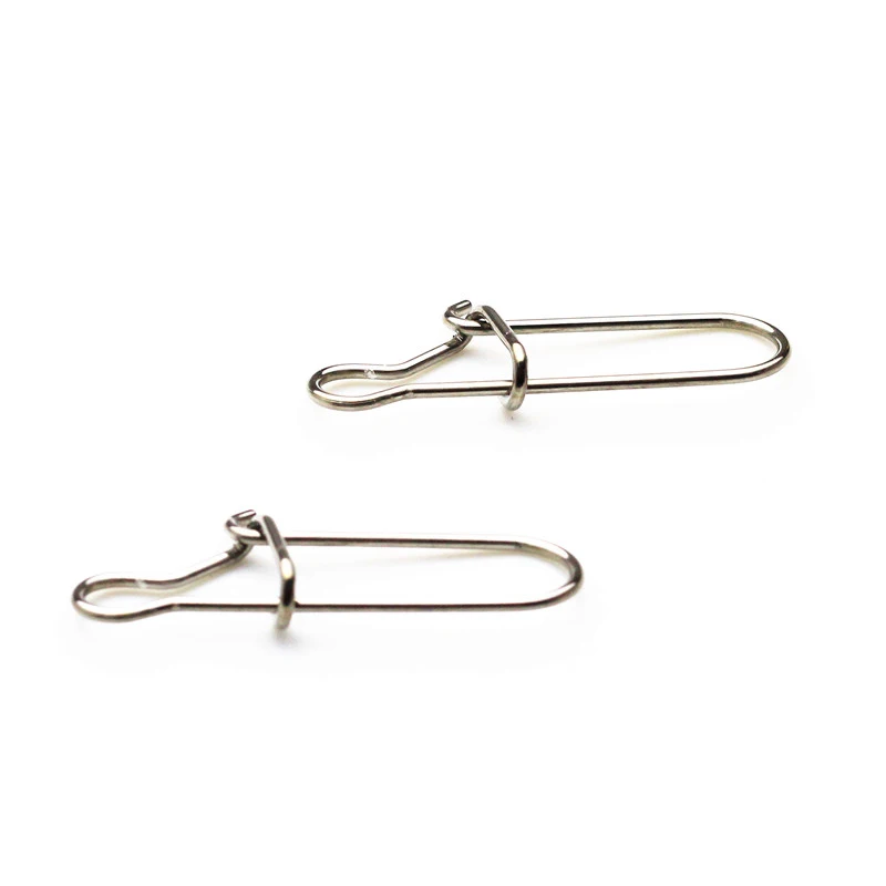 Conector de pesca de acero inoxidable, enganchado a presión, barril, gancho giratorio, señuelo, herramienta de carpa, accesorios, productos para pesca, 50 unids/lote por caja - imagen 5