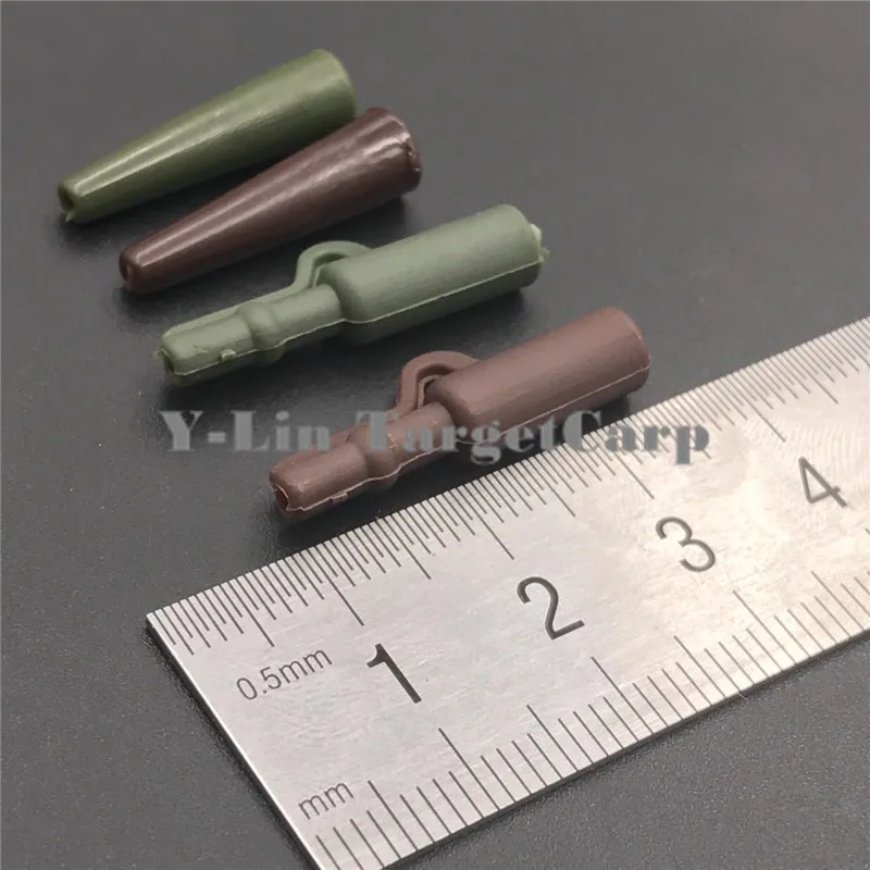 40 unids/lote de aparejos de pesca de carpa, juego de Clips de plomo de seguridad de carpa + tubos de goma de cola, herramienta de aparejos de pesca de carpa - imagen 4