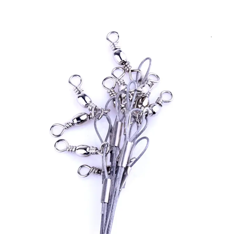 Señuelo de línea de pesca, cuerda de alambre de acero, 1 pieza, 7cm, interbloqueo giratorio, anzuelo de pesca, WD-158 - imagen 2