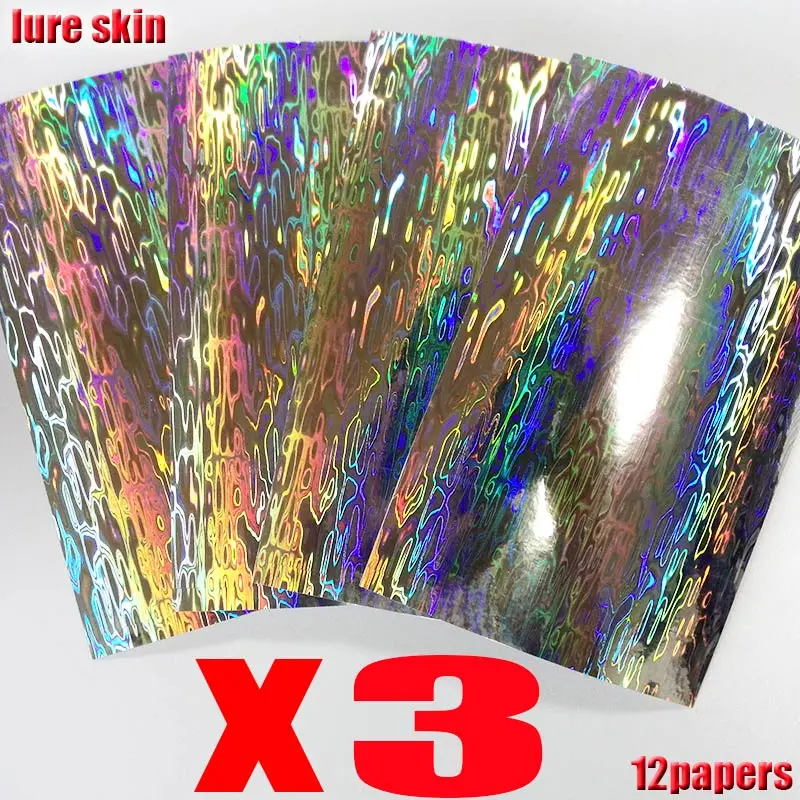 Pegatinas holográficas para señuelos de pesca 10x15 cm - imagen 2