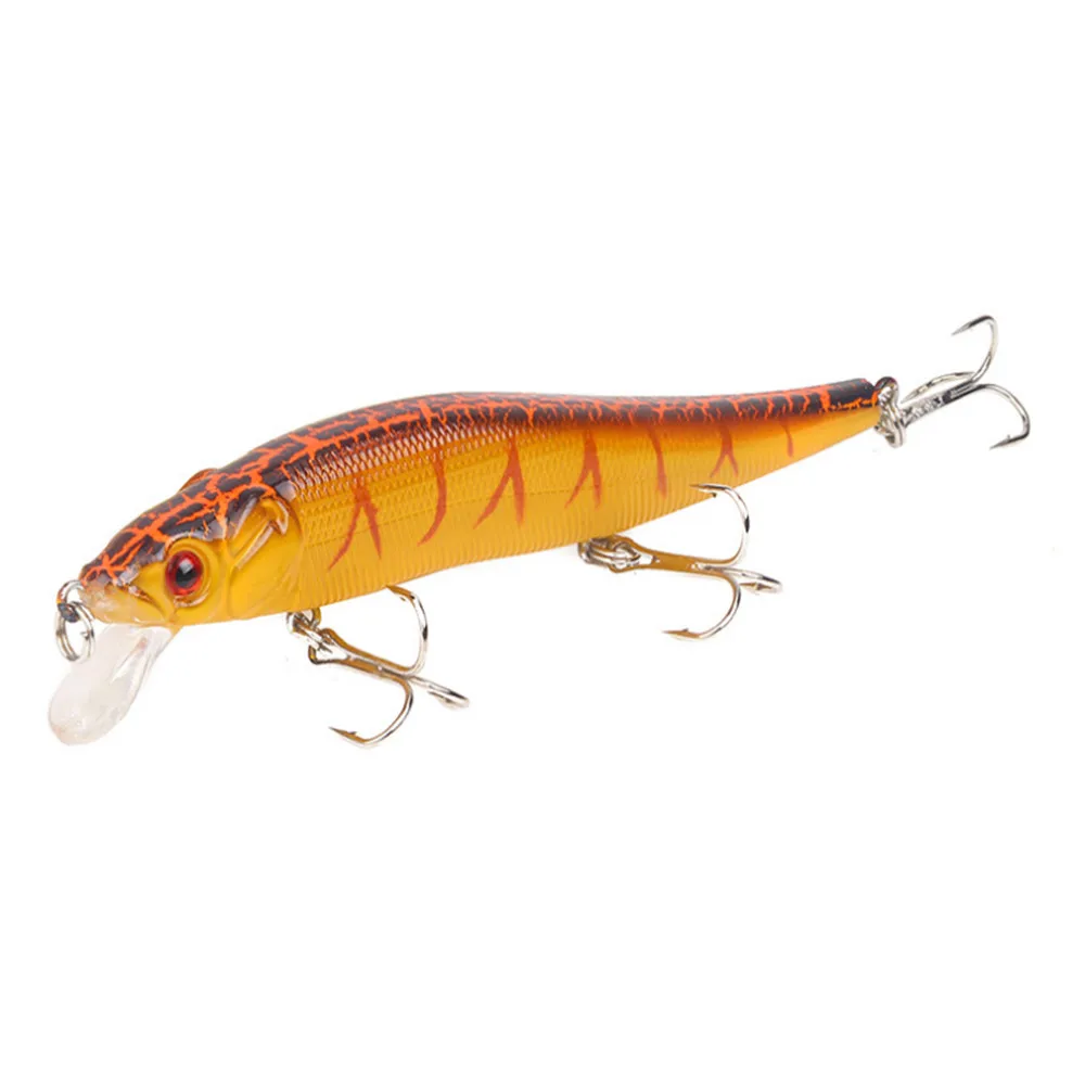 Señuelo de pesca de pececillos, cebo Artificial duro Wobblers Crankbait para trucha, Lucio, Carpa, aparejos de pesca, 11,5 cm, 13,5g isca, 1 pieza - imagen 2