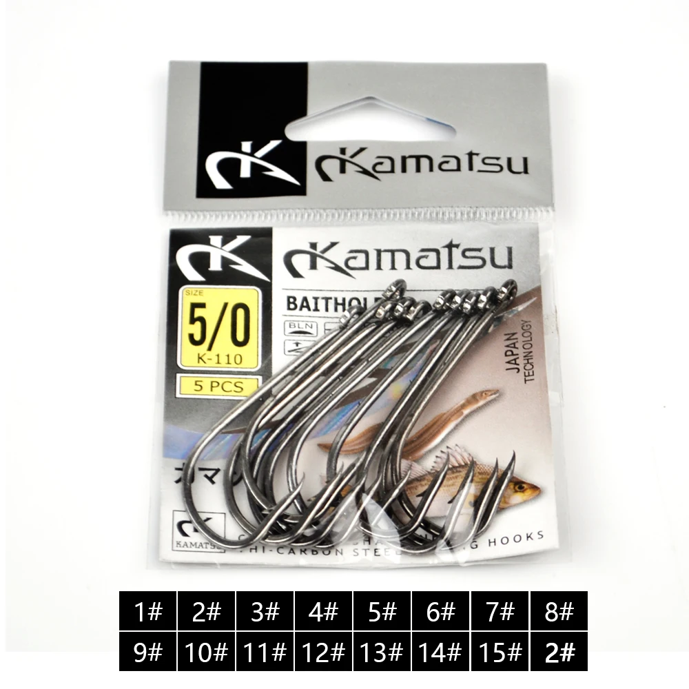 FISH KING-anzuelos de pesca de 5 a 10 piezas, señuelo suave de acero con alto contenido de carbono, con púas de ojo, accesorios de pesca - imagen 3