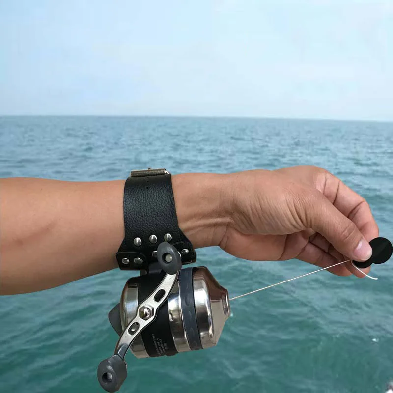 Carrete Spincast de pesca Carcasa de acero inoxidable BL25 Tiro de peces al aire libre con 5 # línea nylon 40M - imagen 5