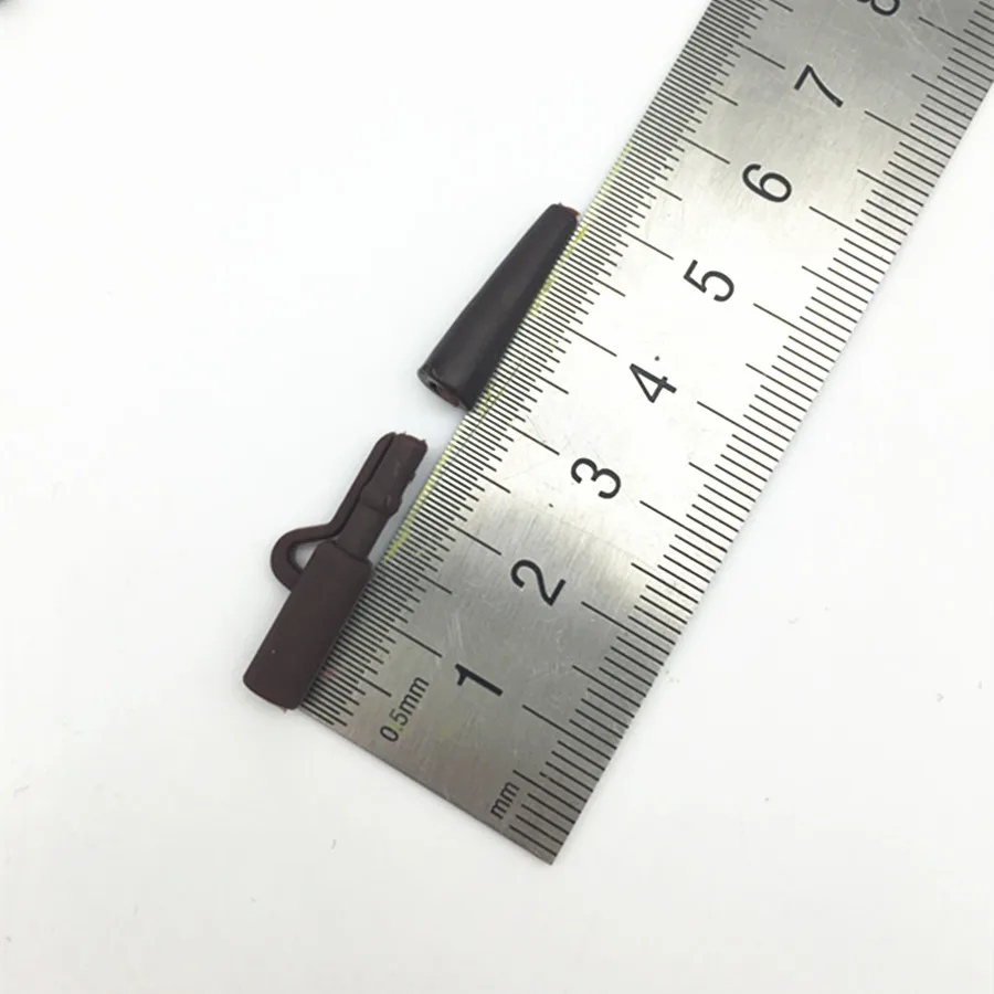 Juego de 20 Señuelos de Pesca de carpa, Clips de plomo de seguridad de alta resistencia, Clips a presión de cambio rápido y goma trasera para aparejos de pesca de carpa - imagen 3