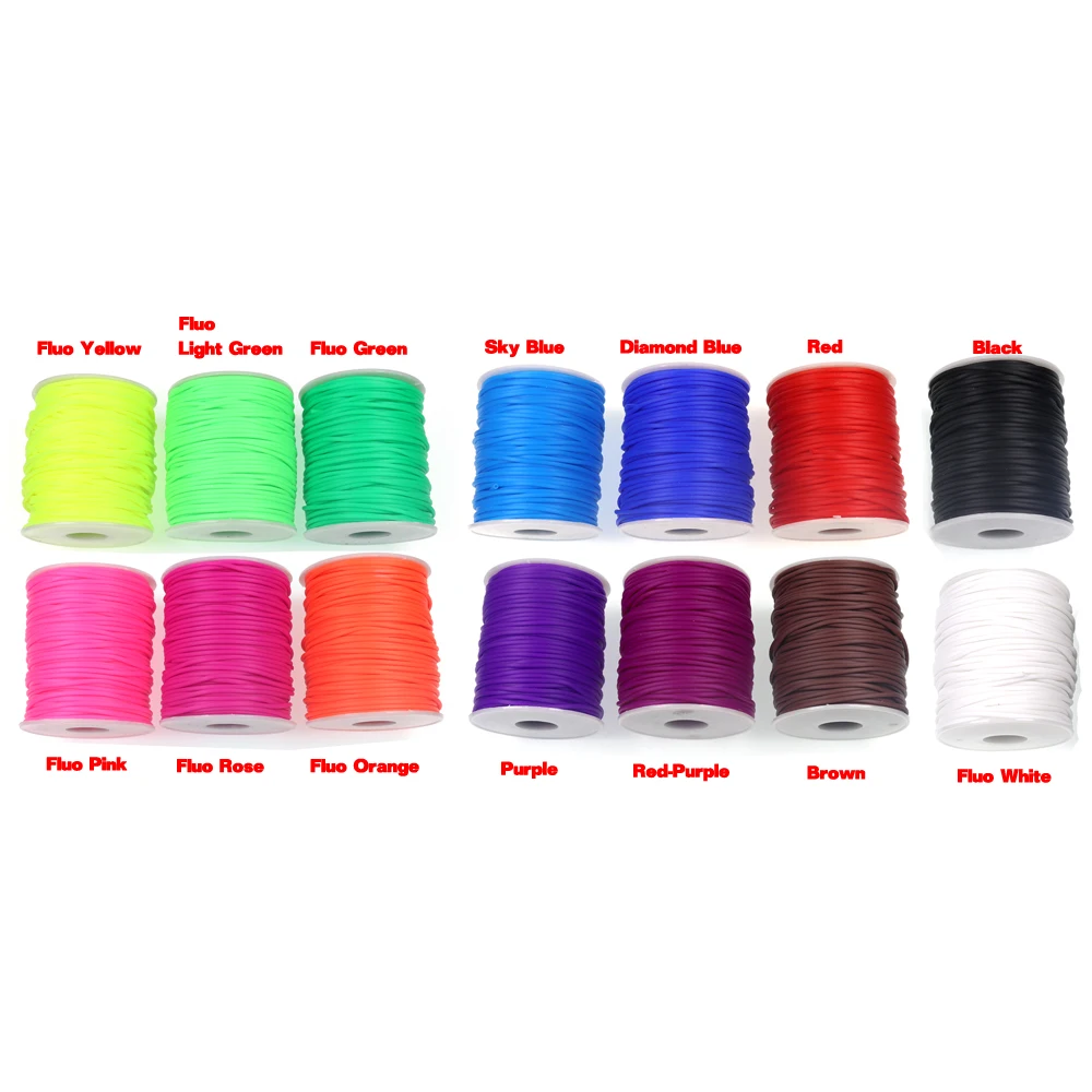 Bimoo-tubo elástico de película fina para pesca, Material de atado de moscas Sabiki, 48m/carrete, 2mm - imagen 5