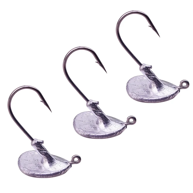 Proleurre-anzuelo de pesca de plomo con ranura para sangre, anzuelo de pesca con vaso, 3,5g, 5g, 7g, 10g, 14g, para señuelo suave de acero al carbono - imagen 3