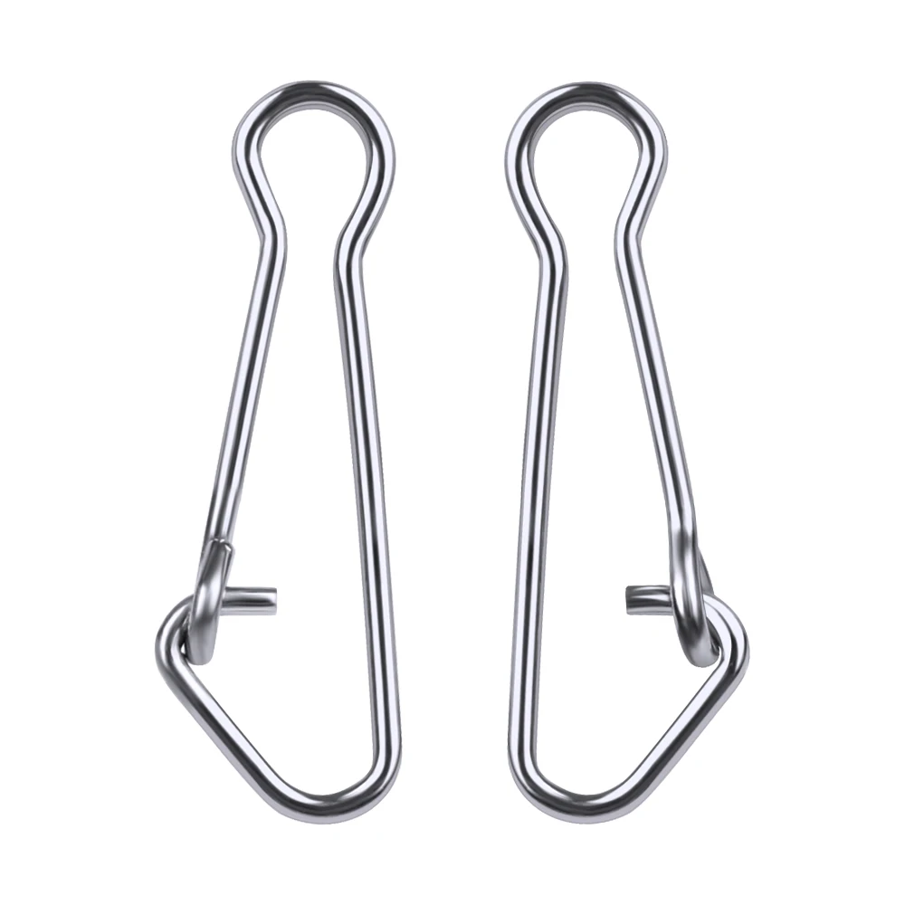 Barril de pesca giratorio enganchado, broche de seguridad giratorio de 12mm-29mm, 0 #-6 #, aparejos de pesca, 100 Uds. - imagen 4