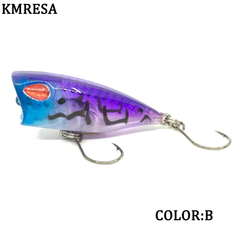 Señuelo de pesca duro mini Popper minnow, 1 piezas, 4cm, 3g, Crankbait, Wobbler, aparejos Isca poper, señuelos de Lucio de agua flotante superior - imagen 3