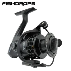 Carrete Spinning Fishdrops 12 Rodamientos para Pesca en Agua Salada