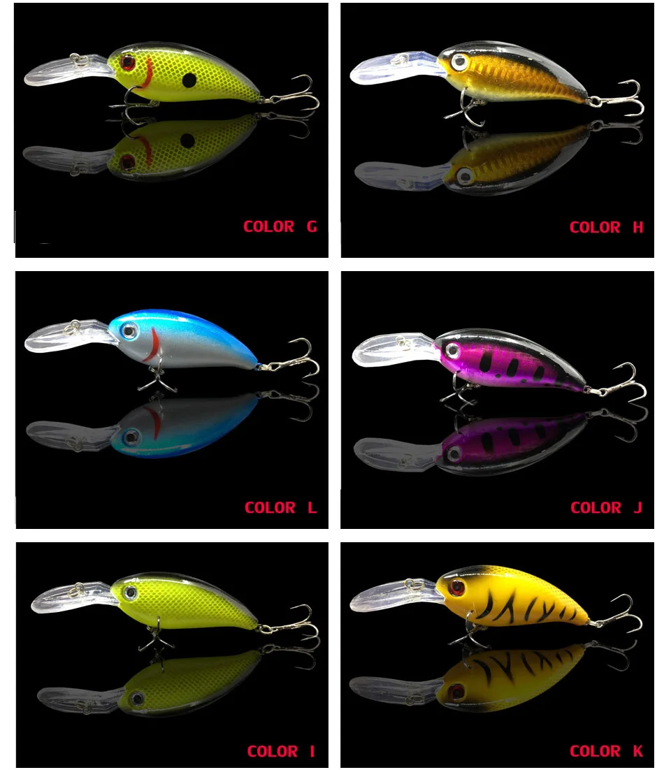 Variedad de colores disponibles del wobbler KMRESA
