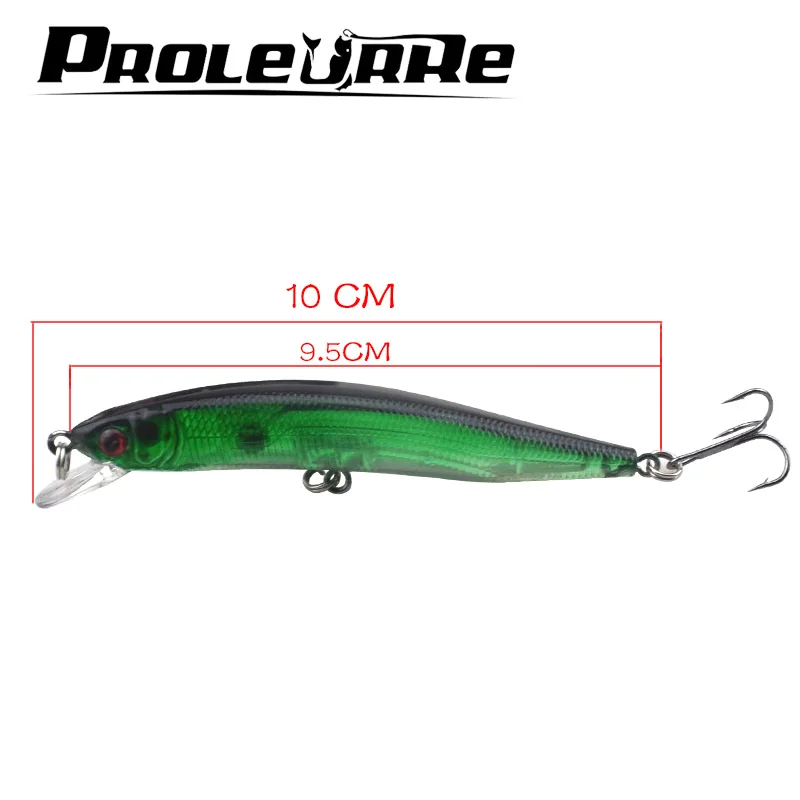 Proleurre 1 Uds cebo duro flotante 10CM 8,5G señuelo de Pesca de invierno Artificial Crankbait Minnow señuelos Pesca Isca Wobblers pescado - imagen 2