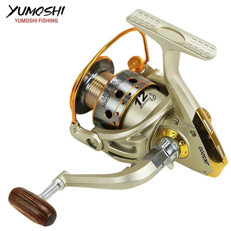 Carrete giratorio de pesca, accesorio de pesca, serie 1000-7000, 12 rodamientos de bolas, Hot wheels, 5,5: 1 - imagen 3