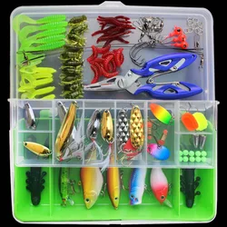 Kit completo de pesca - Señuelos duros, vinilos y accesorios