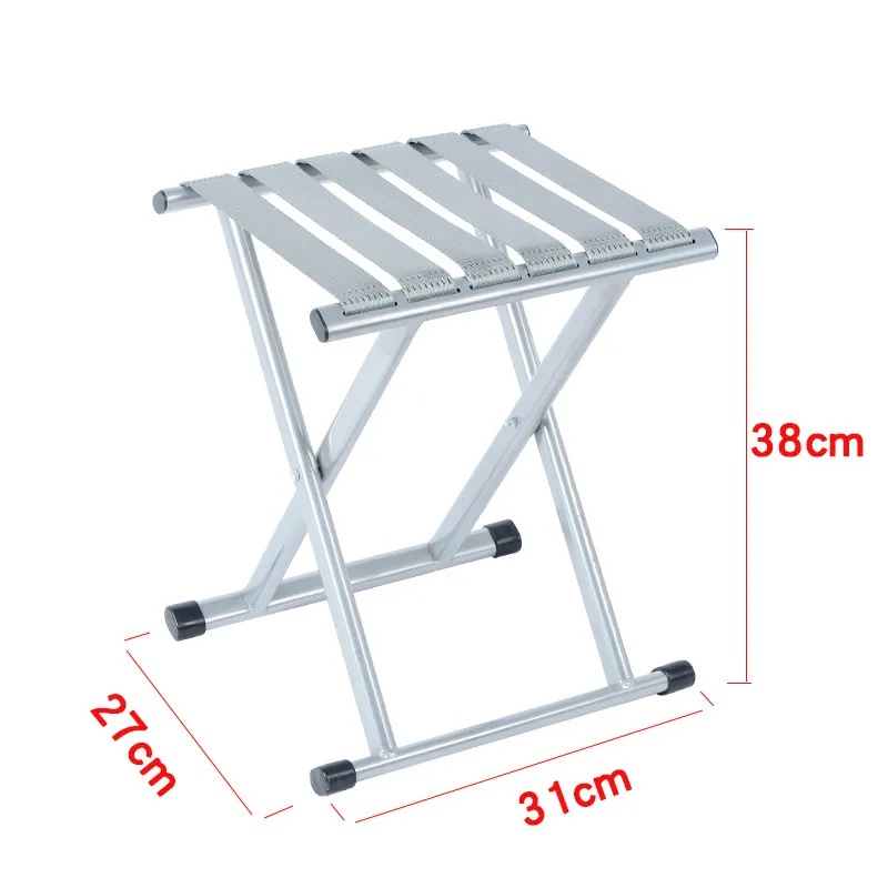 Silla Plegable de aleación de aluminio, Silla de Pesca de tela Oxford, portátil, para acampar al aire libre, senderismo, taburete de Pesca, accesorios de Pesca - imagen 2
