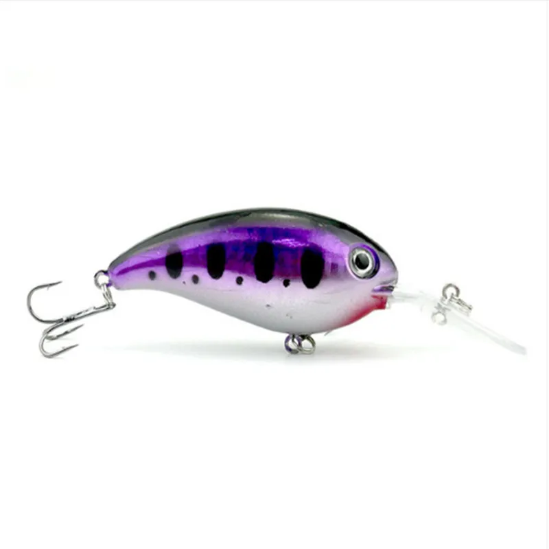 FISHINAPOT Señuelos de Pesca Crankbait, cebo Artificial duro Wobbler con acero de alto carbono, señuelo de Lucio, 7 colores, 10cm, 14g, 1 unidad - imagen 4